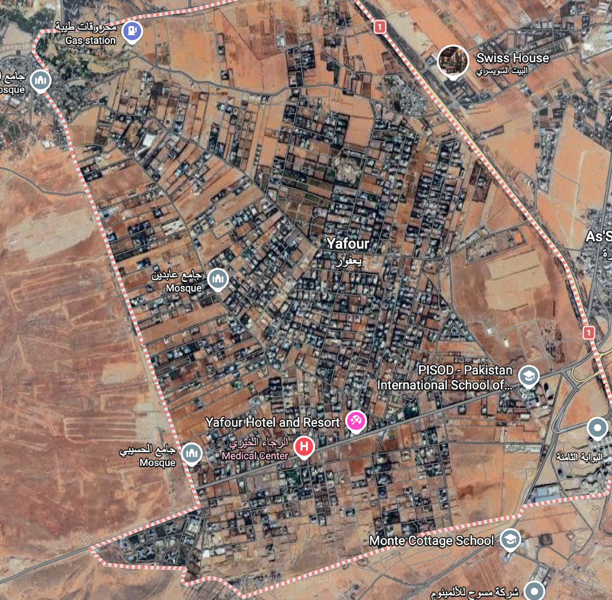 Prime Land for Sale in Yafour - Ambassadors Street - 200 Meters from Ambassadors Street